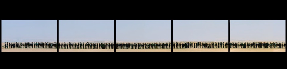 Identity of the Soul 5 screen film people lined in desert